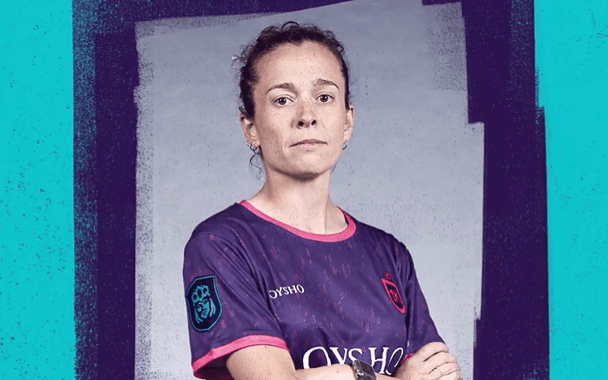 Fuente: El Diario de Huesca. Nuria fue de las pocas exfutbolistas en jugar en el Queens League.