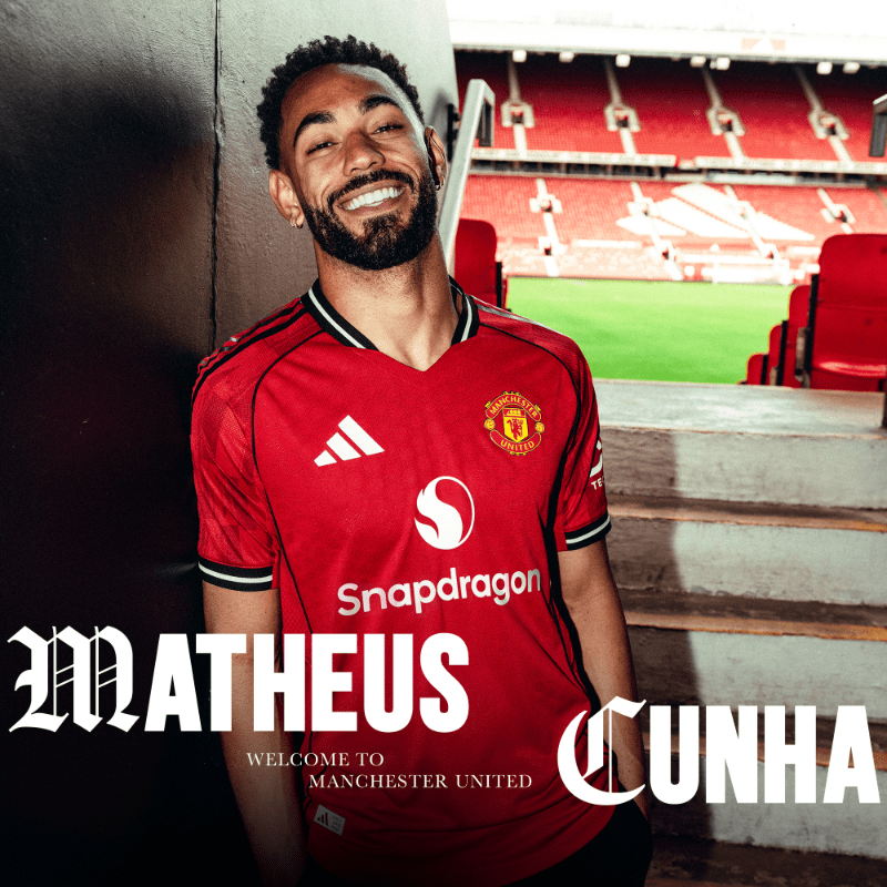 EL MANCHESTER UNITED ANUNCIA A MATHEUS CUNHA COMO NUEVO&nbsp;JUGADOR