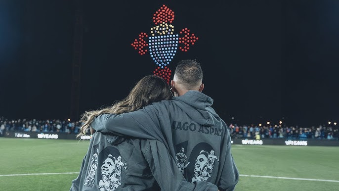 EL CELTA RINDE UN HOMENAJE HISTÓRICO A IAGO ASPAS: UNA NOCHE DE EMOCIÓN, DRONES Y PIEL DE GALLINA EN&nbsp;BALAÍDOS