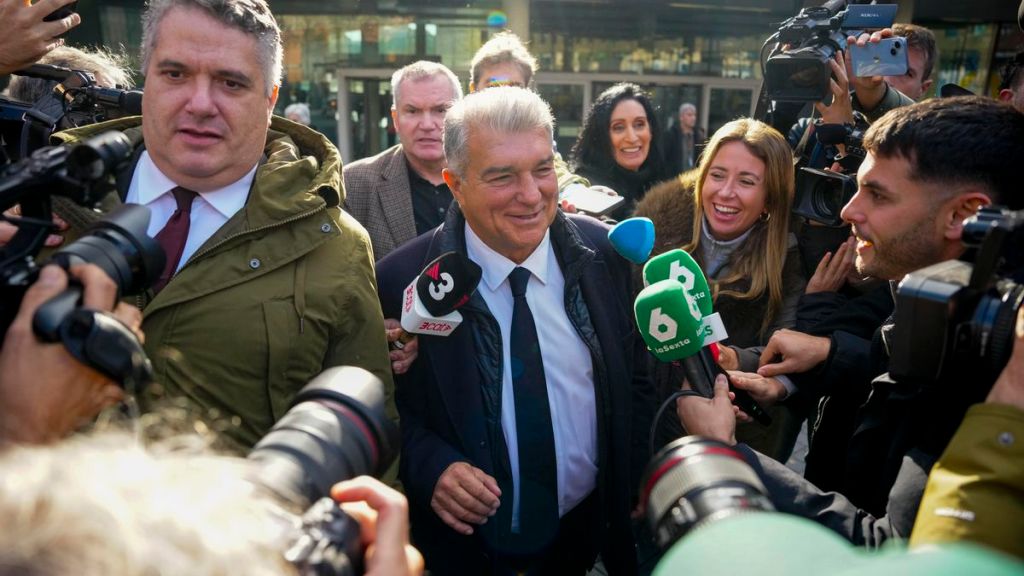 LAPORTA SE DEFIENDE ANTE LA JUEZA POR EL ‘CASO NEGREIRA’ Y NIEGA CUALQUIER VENTAJA&nbsp;DEPORTIVA