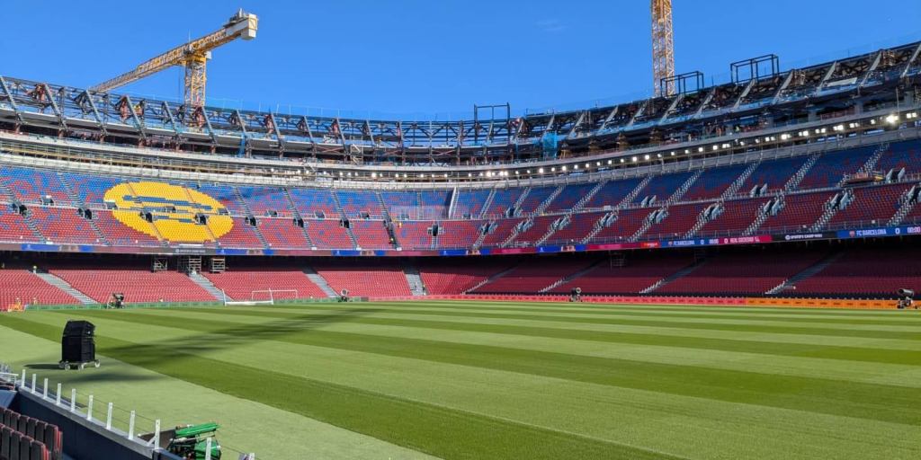 El Spotify Camp Nou sigue con las obras; foto: Tot Barcelona.