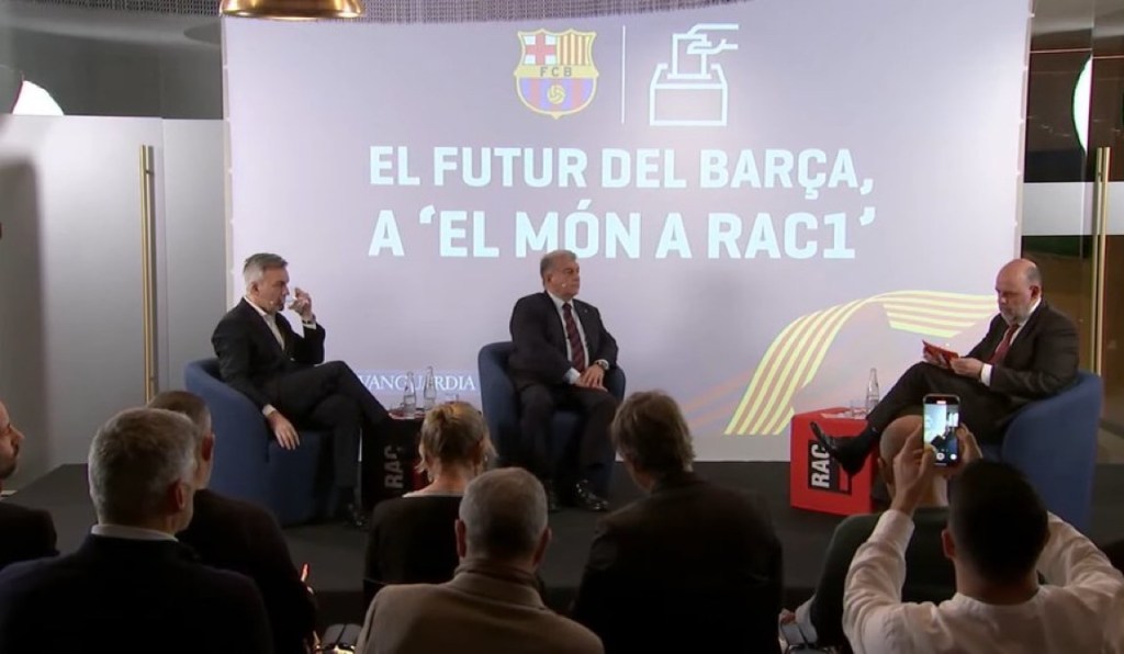 Víctor Font y Joan Laporta son los dos candidatos oficiales para la presidencia; foto: X.com.