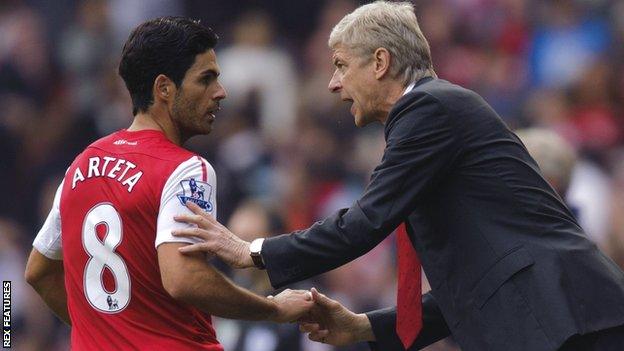 Mikel Arteta fue jugador de Wenger; foto: BBC.