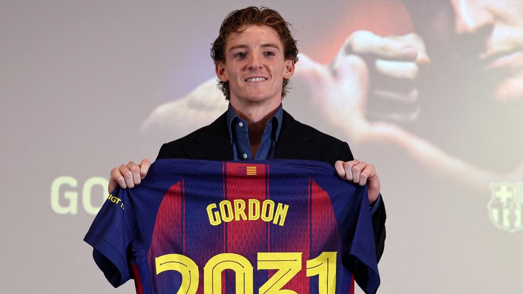 EL BARCELONA HACE OFICIAL EL FICHAJE DE ANTHONY&nbsp;GORDON