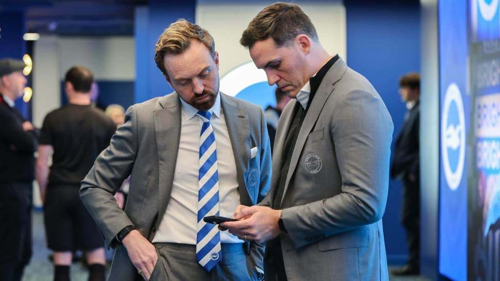 Jason Ayto, director deportivo del Brighton & Hove Albion; foto: The New York Times.